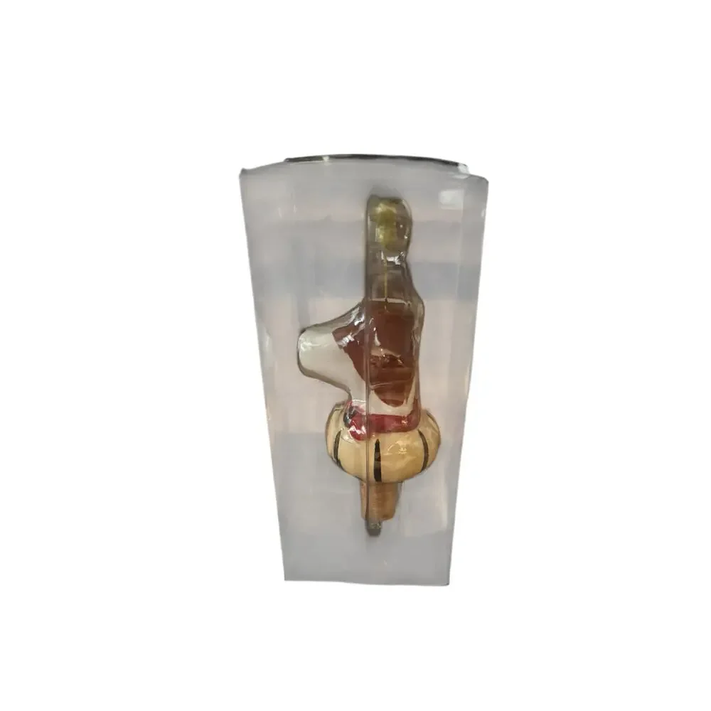 Dog Bottle Stopper Hand Decorated Ceramic